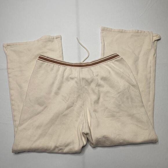 PINK Victorias Secret Size L Cream Pink Ivy Split Flared Super Comfy Stretchy - Picture 2 of 4